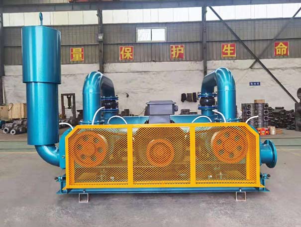 羅茨鼓風(fēng)機工廠實拍圖 羅茨風(fēng)機廠家發(fā)貨婁底三葉羅茨鼓風(fēng)機XQSSR250型(圖1)